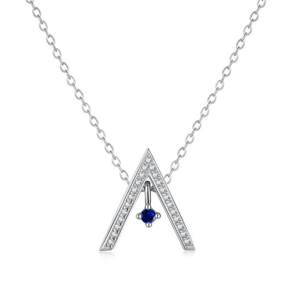 [Love More]Sparkling "A" Shape Necklace