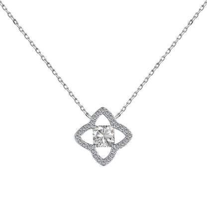 [Love More]Exquisite Flower Shape Princess Cut Necklace