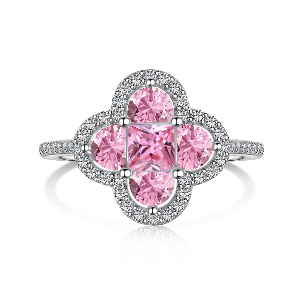 [Love More]Luxurious Eternity Flower Shape Banquet Ring