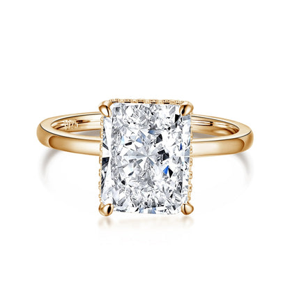 [Love More]4.0 Carat Ornate Enchanting Radiand Cut Banquet Ring