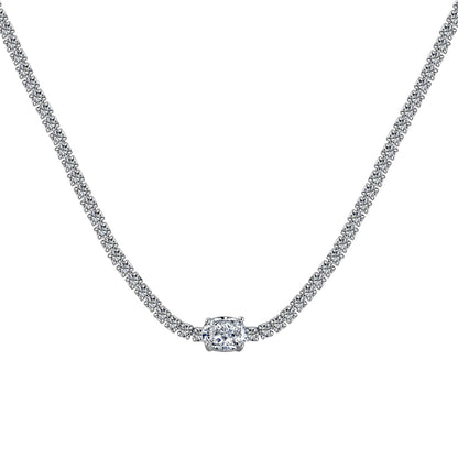 [Love More]1.0 Carat Shining Oval Cut Necklace