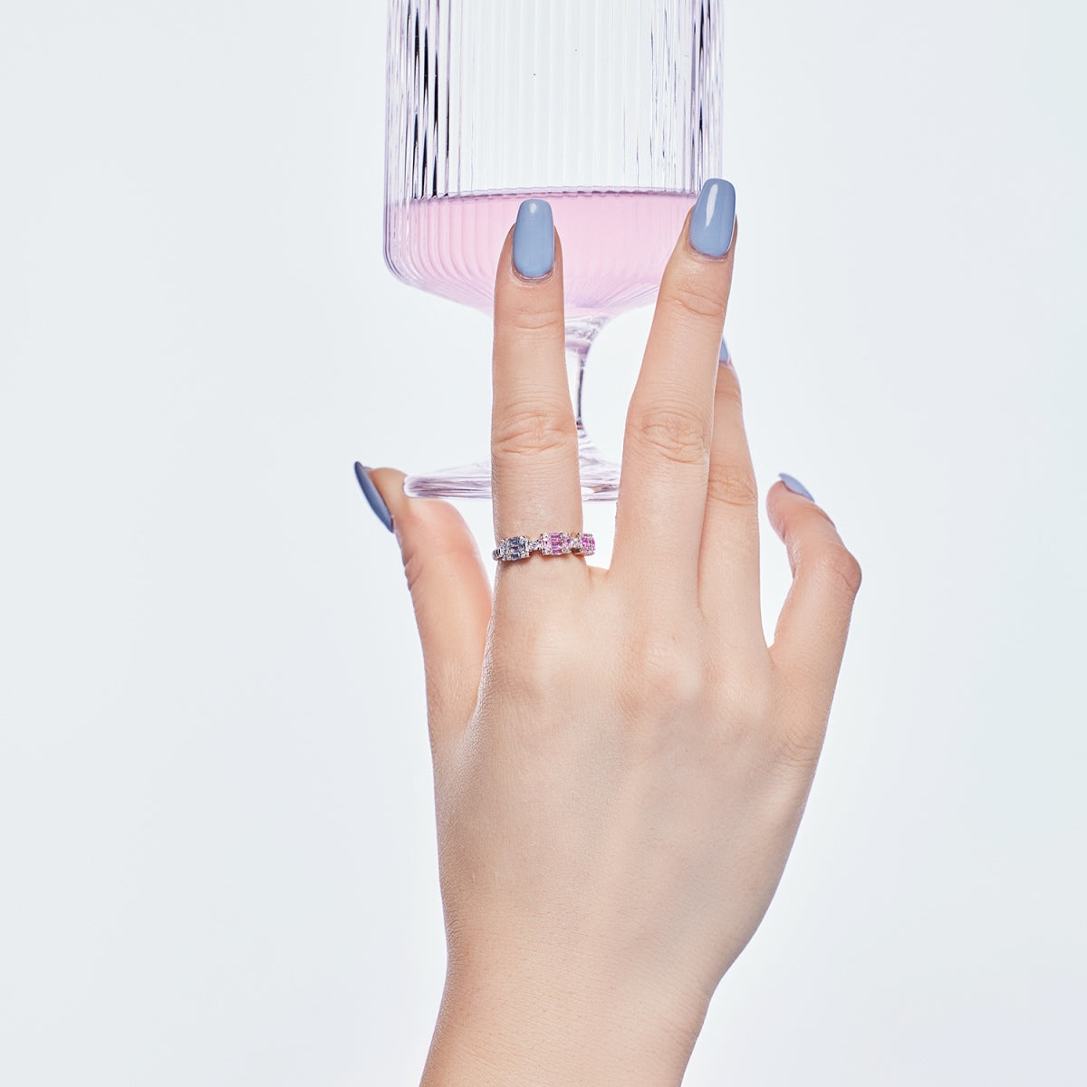 [Love More]Unique Colorful Emerald Cut Party Ring