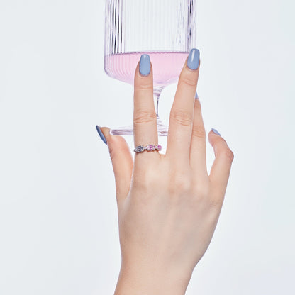 [Love More]Unique Colorful Emerald Cut Party Ring