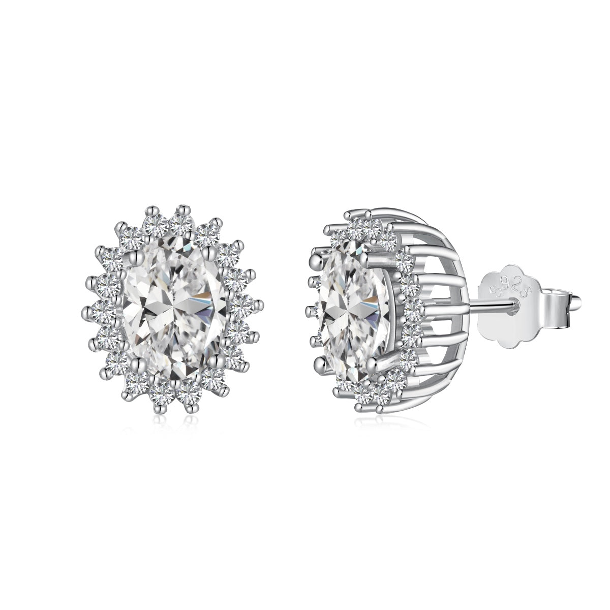 [Love More]Delicate Radiant Oval Cut Daily Earrings