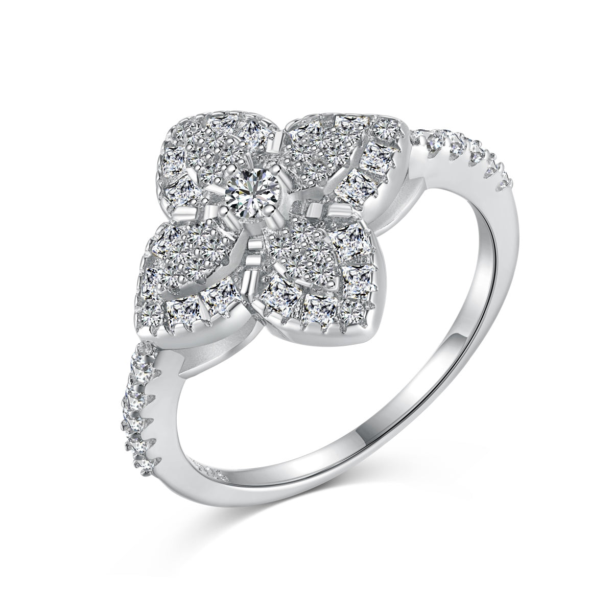 [Love More]Luxurious Colorful Flower Shape Banquet Ring