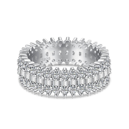 [Love More]Ornate Colorful Radiant Cut Daily Ring