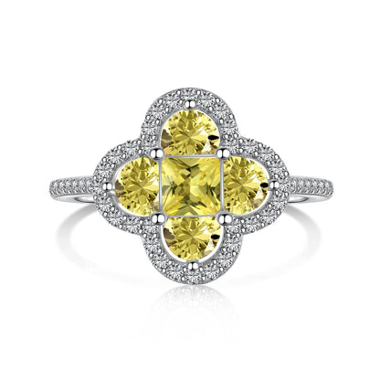 [Love More]Luxurious Eternity Flower Shape Banquet Ring