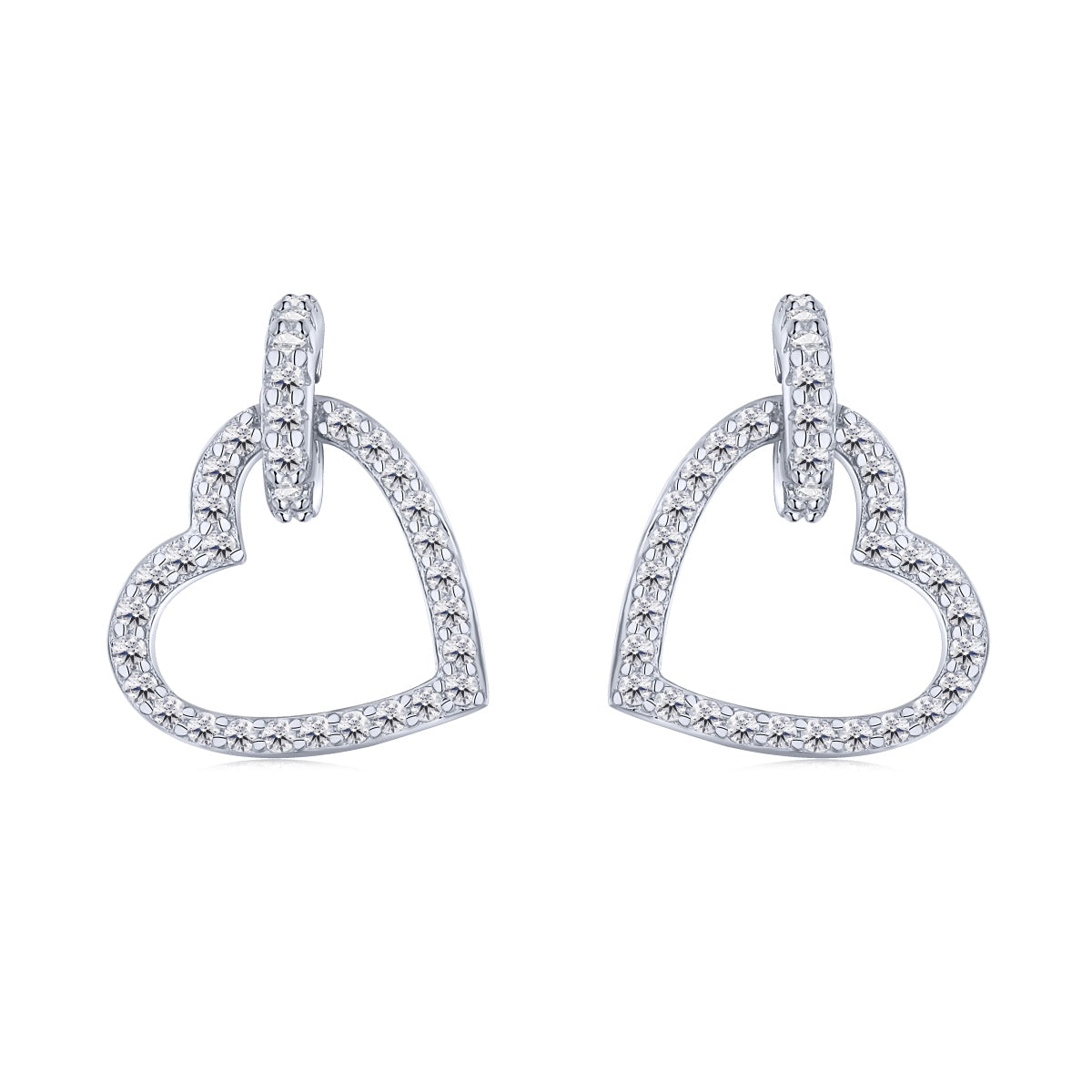 [Love More]Dainty Heart Shape Earrings