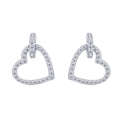 [Love More]Dainty Heart Shape Earrings