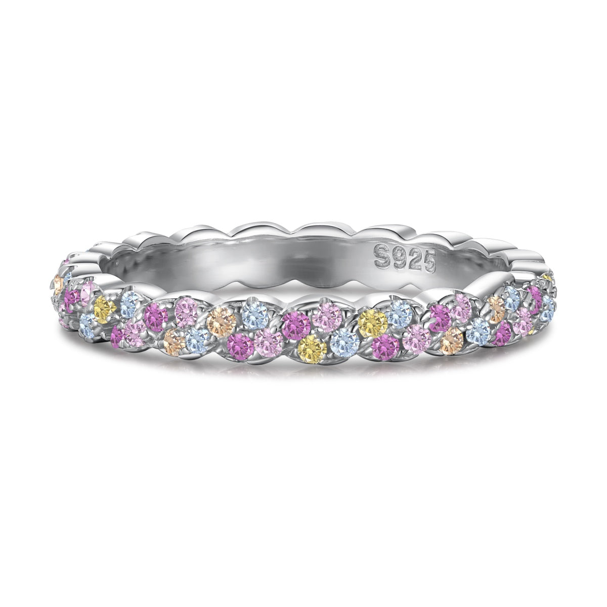 [Love More]Dainty Ebullient Round Cut Daily Ring