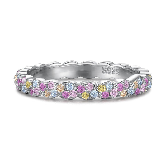[Love More]Dainty Ebullient Round Cut Daily Ring