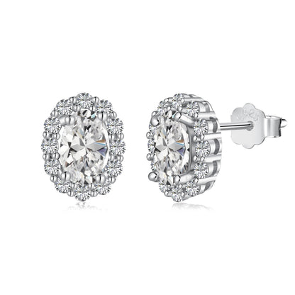 [Love More]Delicate Unique Oval Cut Daily Earrings