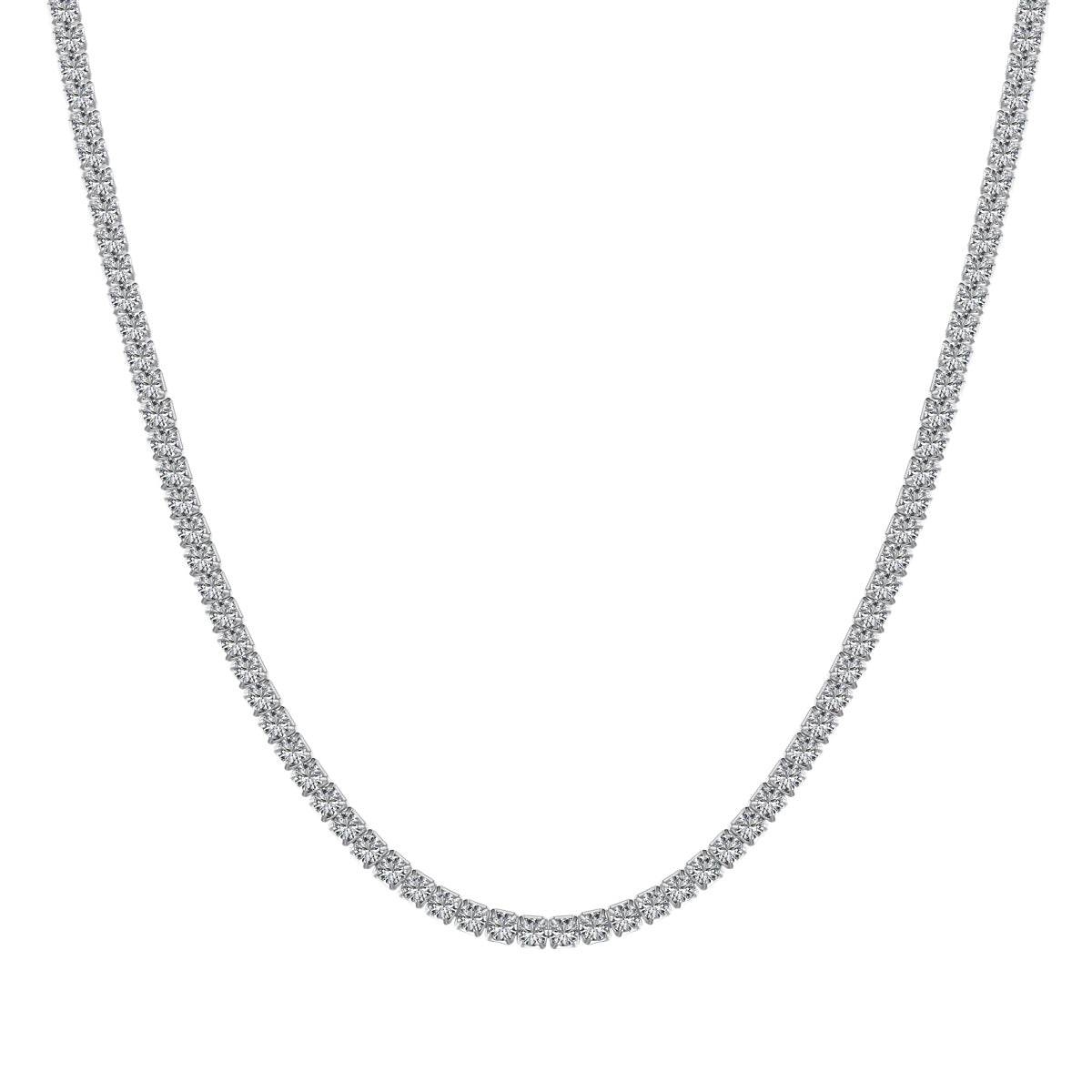 [Love More]Delicate Round Shape Tennis Necklace