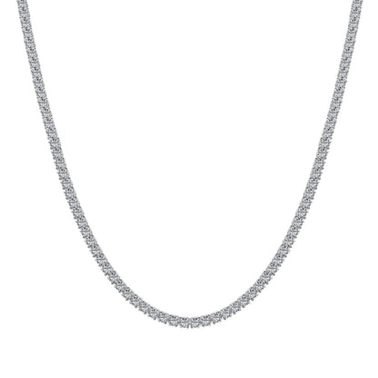 [Love More]Delicate Round Shape Tennis Necklace