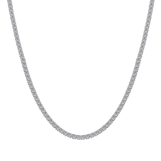 [Love More]Delicate Round Shape Tennis Necklace