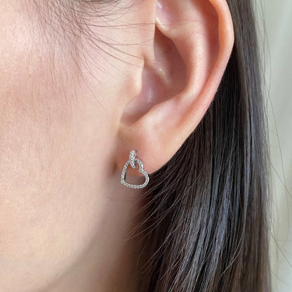 [Love More]Dainty Heart Shape Earrings