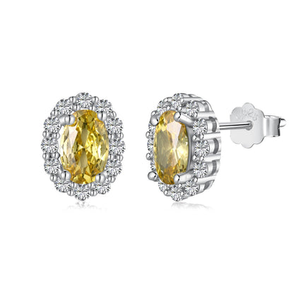 [Love More]Delicate Unique Oval Cut Daily Earrings