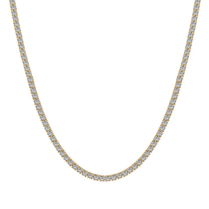 [Love More]Delicate Round Shape Tennis Necklace
