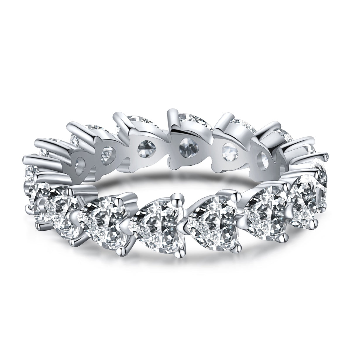 [Love More]0.25 Carat Radiant Romance Heart Cut Lover Ring