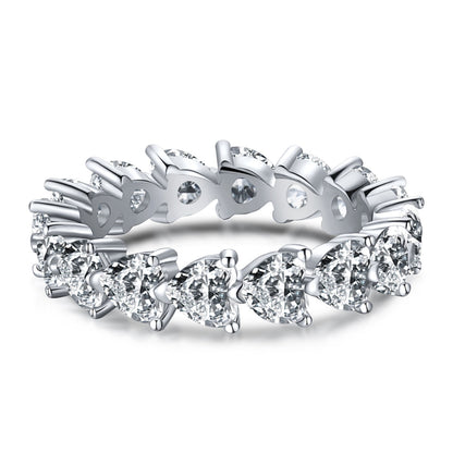 [Love More]0.25 Carat Radiant Romance Heart Cut Lover Ring