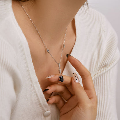[Love More]Dazzling Pear Cut Necklace