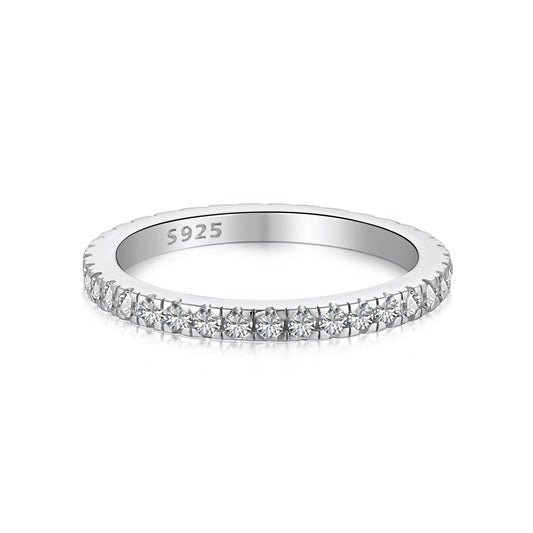 [Love More]Delicate Sparkling Round Cut Daily Ring