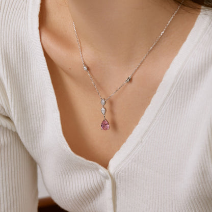 [Love More]Dazzling Pear Cut Necklace