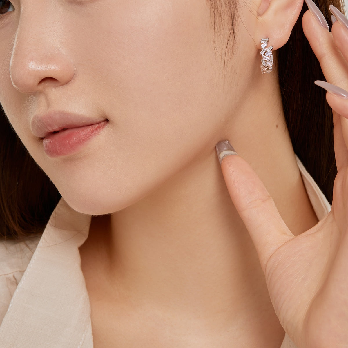 [Love More]Dazzling Colorful Emerald Cut Daily Earrings
