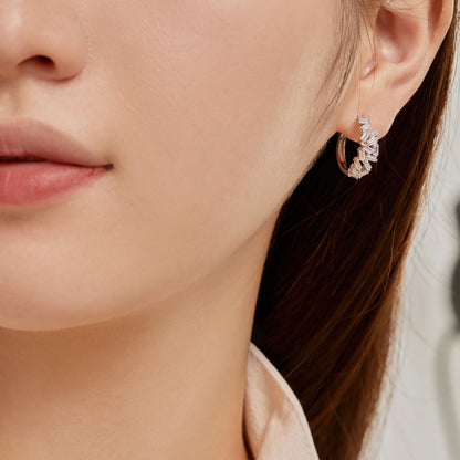 [Love More]Dazzling Colorful Emerald Cut Daily Earrings