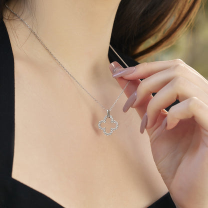 [Love More]Four-Leaf Clover Hollow Design Exquisite Necklace