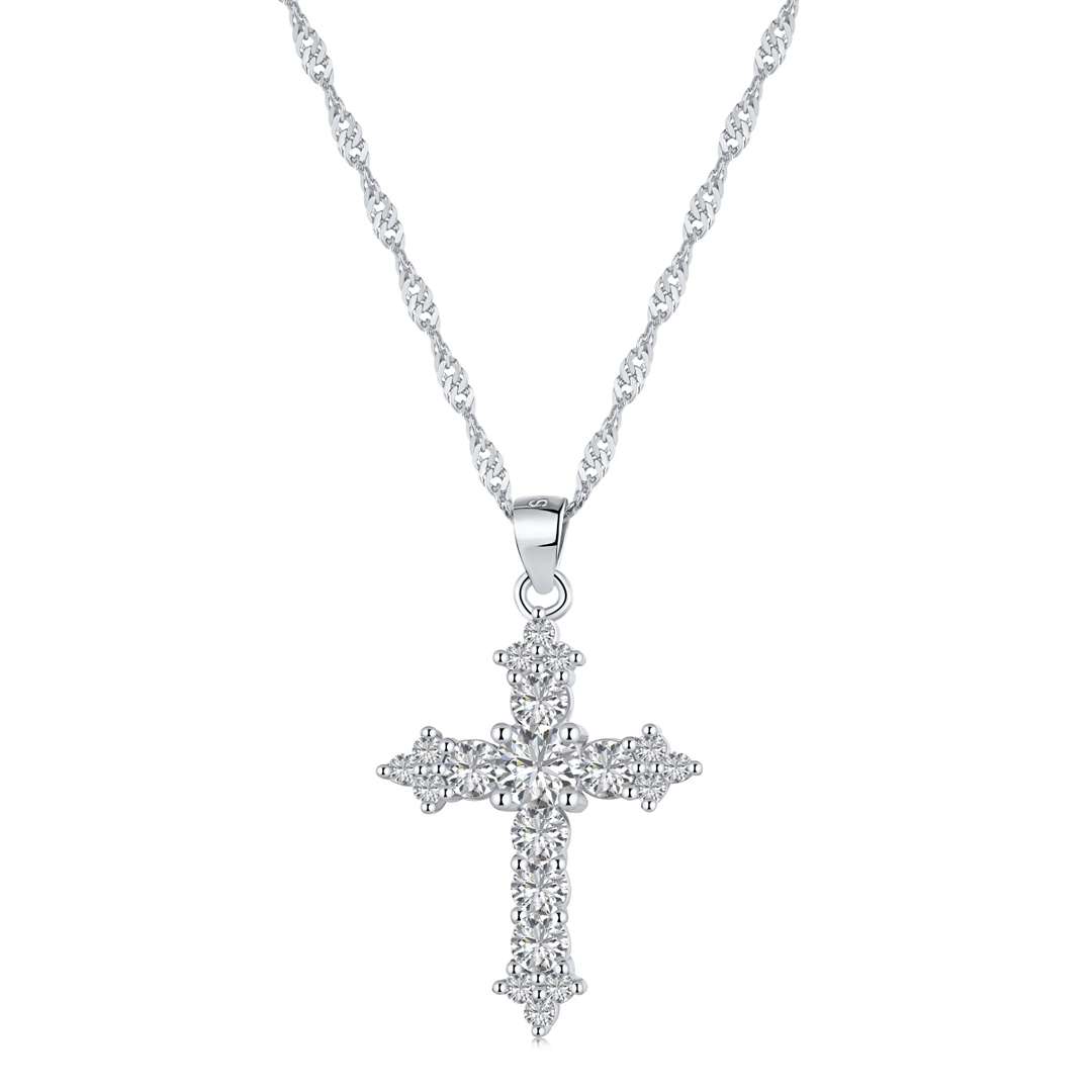[Love More]Delicate Cross Shape Necklace