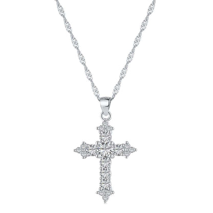 [Love More]Delicate Cross Shape Necklace