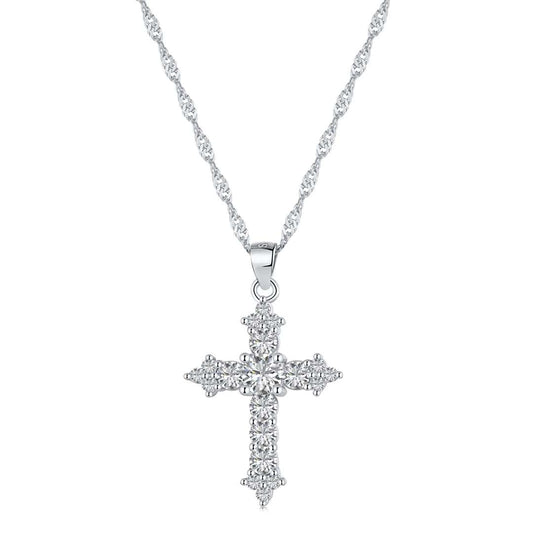 [Love More]Delicate Cross Shape Necklace
