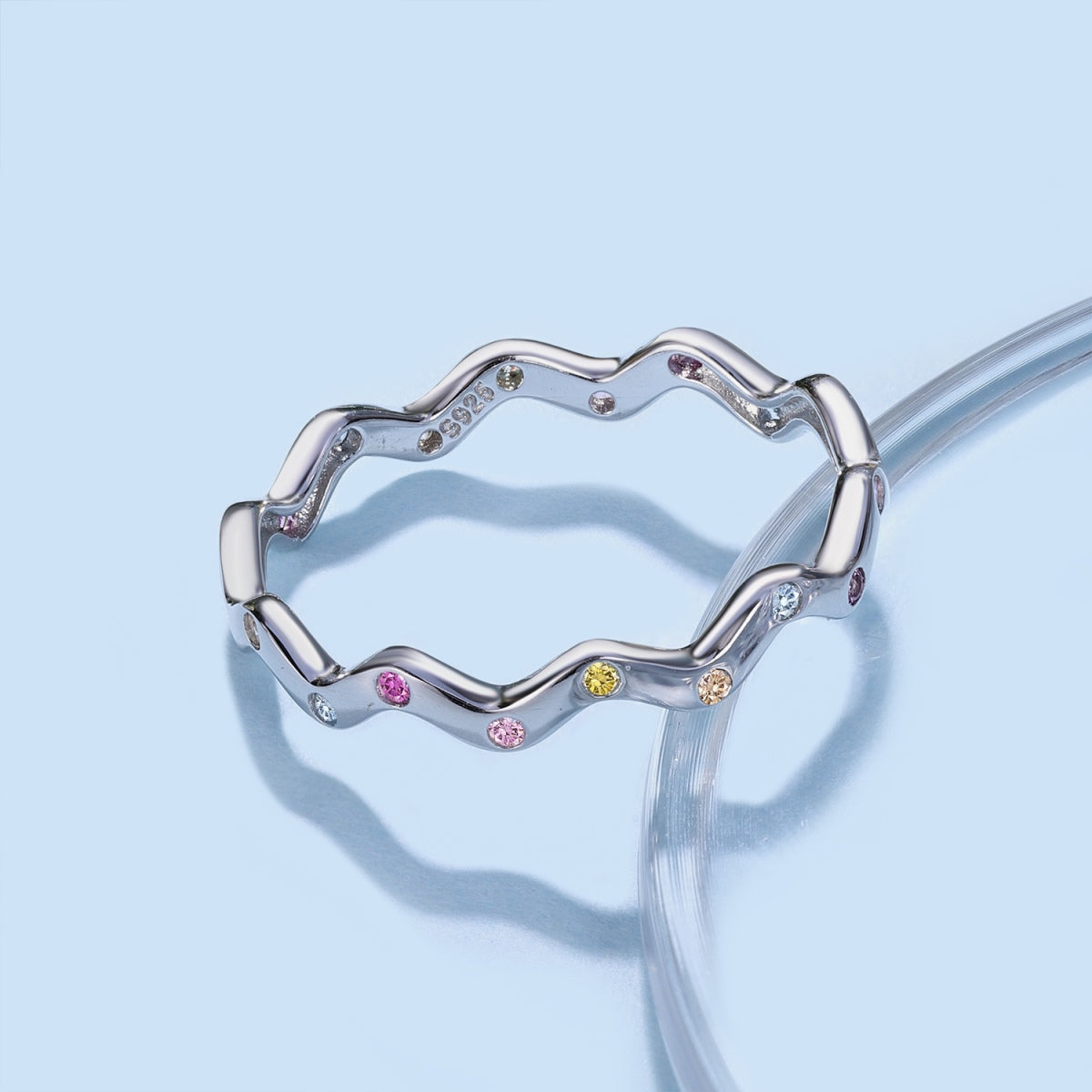 [Love More]Ornate Vibrant Round Cut Daily Ring