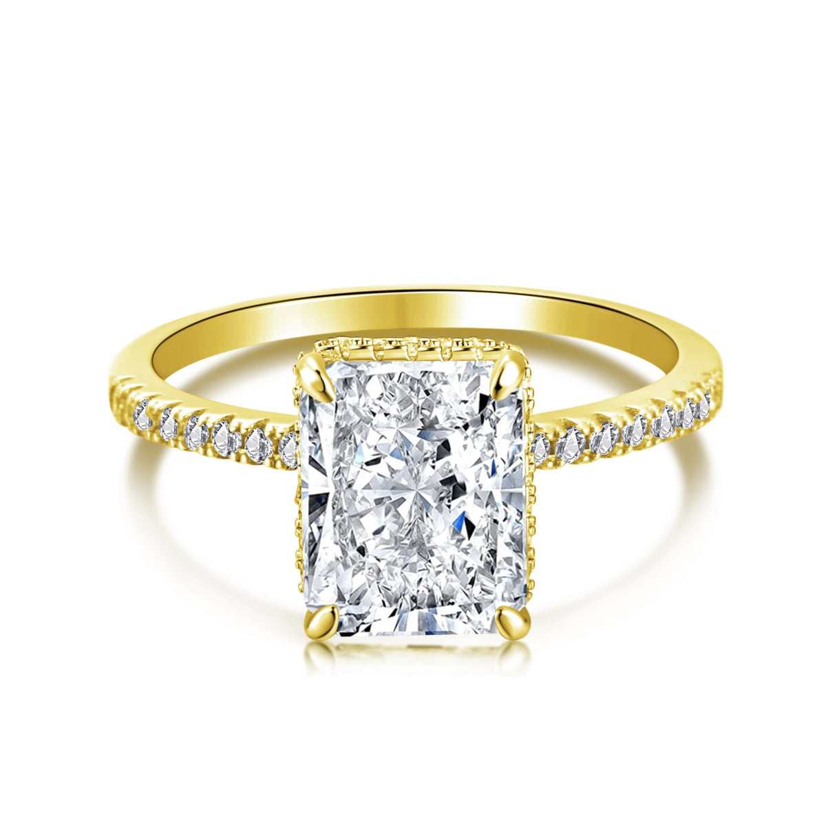 [Love More]4.0 Carat Luxurious Engagement Ring