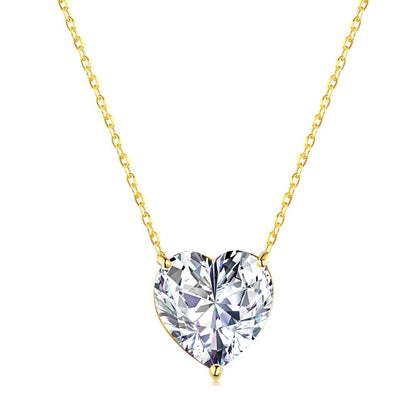 [Love More]6.0 carat Radiant Heart Shape Necklace