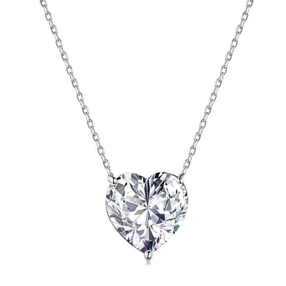 [Love More]6.0 carat Radiant Heart Shape Necklace