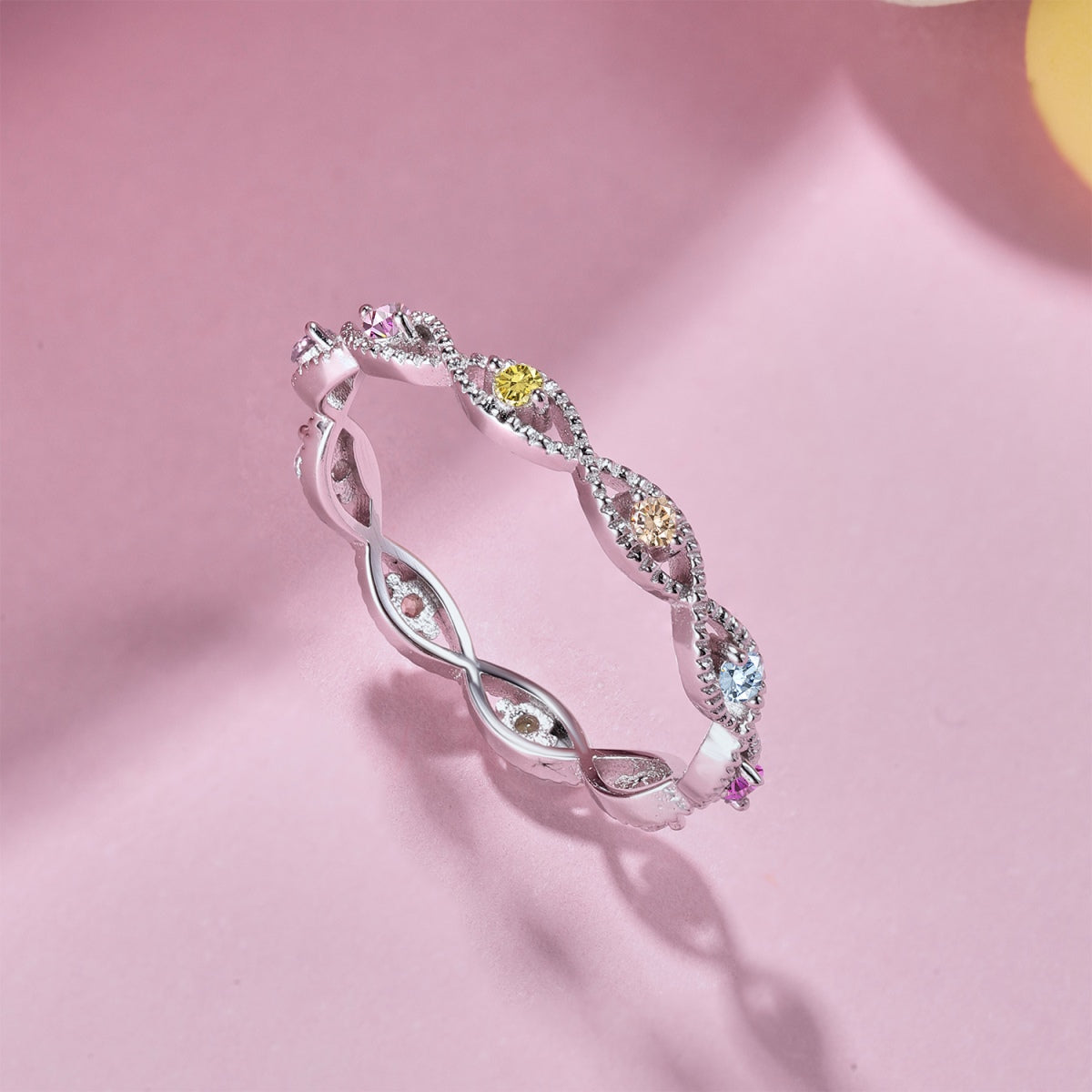 [Love More]Elegant Energetic Round Cut Daily Ring