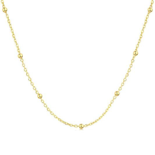 [Love More]Small Bead Clavicle Chain Simple Necklace