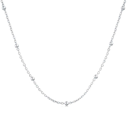 [Love More]Small Bead Clavicle Chain Simple Necklace