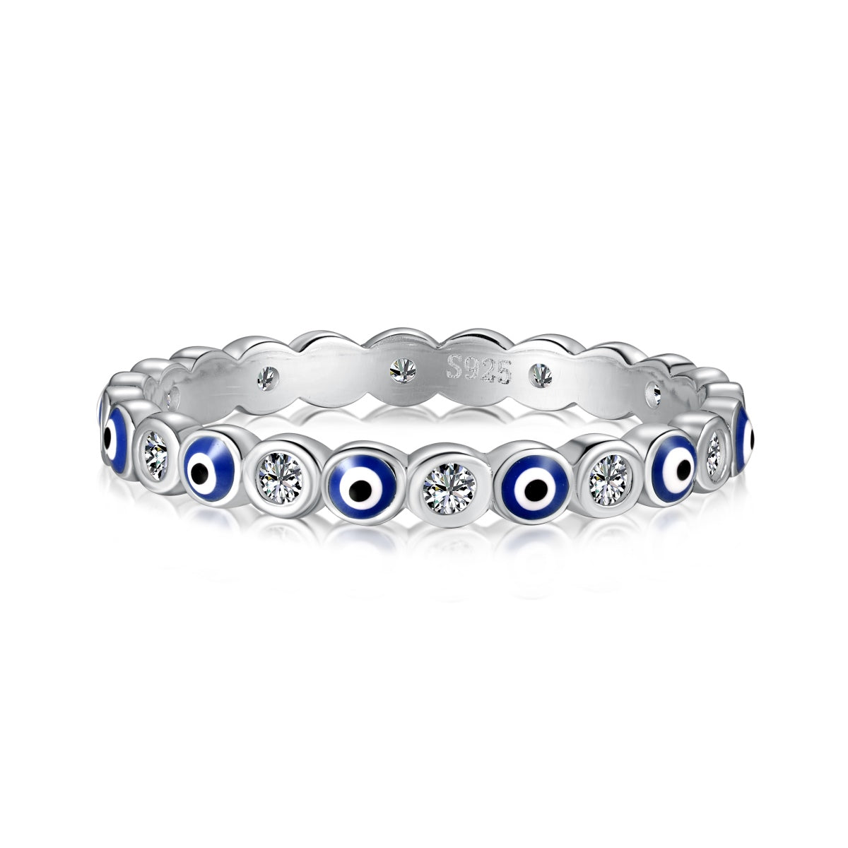 [Love More]Sparkling Vibrant Round Shape Daily Ring