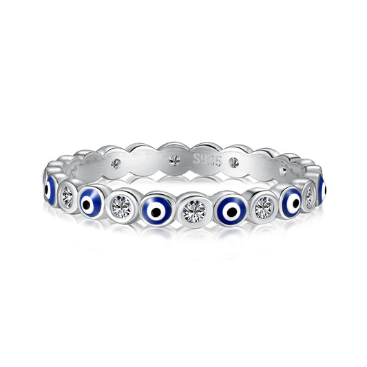 [Love More]Sparkling Vibrant Round Shape Daily Ring