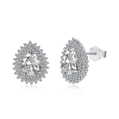 [Love More]Delicate Gorgeous Pear Cut Daily Earrings