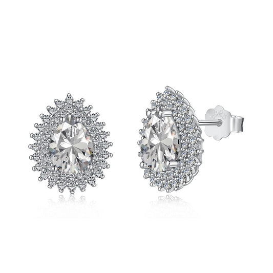 [Love More]Delicate Gorgeous Pear Cut Daily Earrings