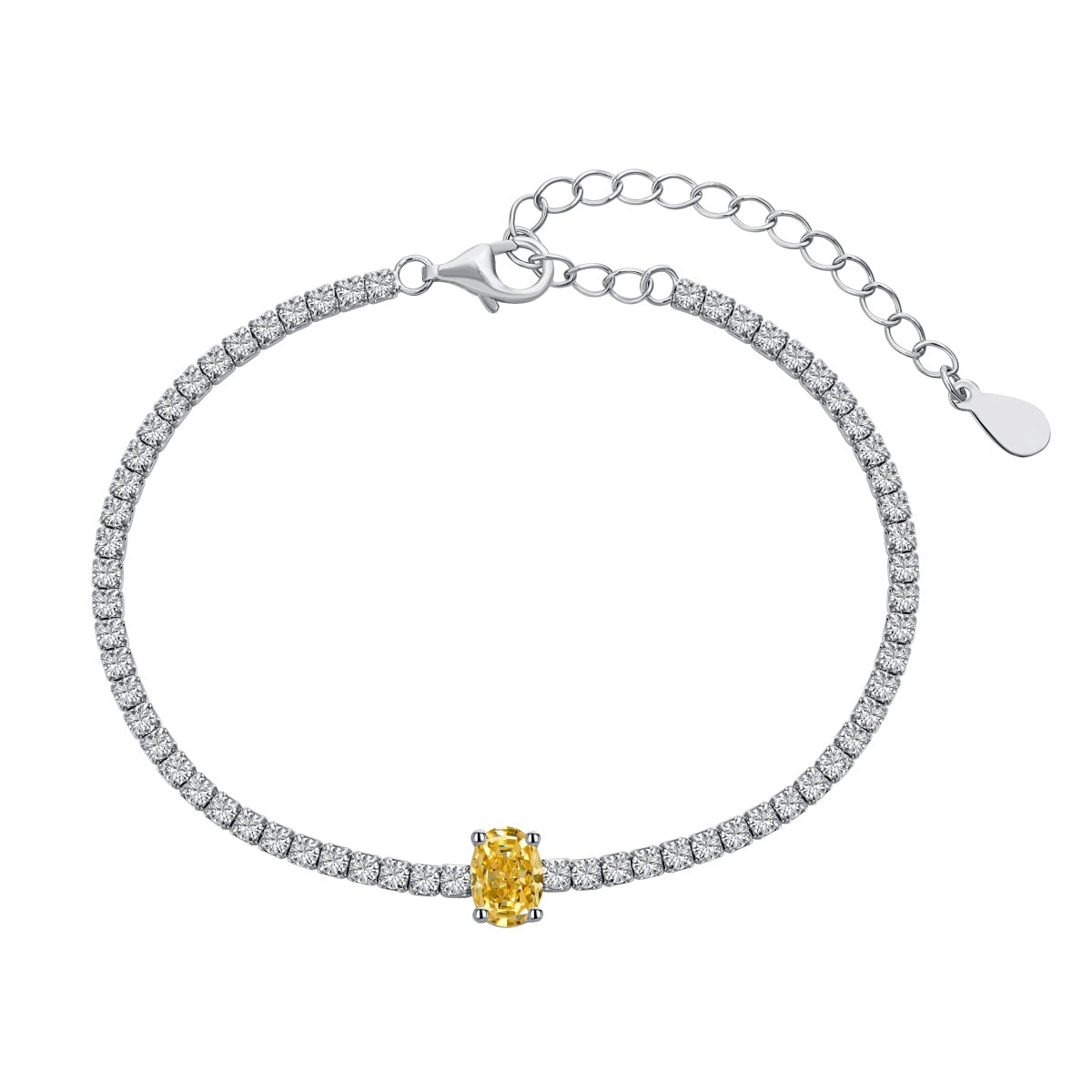 [Love More]0.75 Carat Exquisite Oval Cut Daily Bracelet
