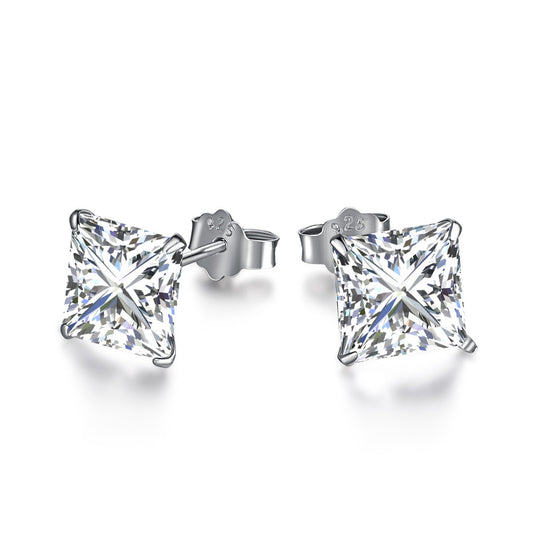 [Love More]Ornate Square Shape Earrings