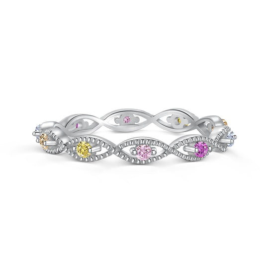 [Love More]Elegant Energetic Round Cut Daily Ring