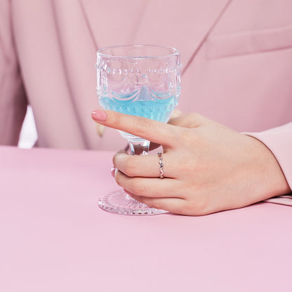 [Love More]Ornate Vibrant Round Cut Daily Ring