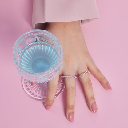 [Love More]Ornate Vibrant Round Cut Daily Ring