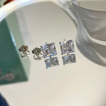 [Love More]Ornate Square Shape Earrings
